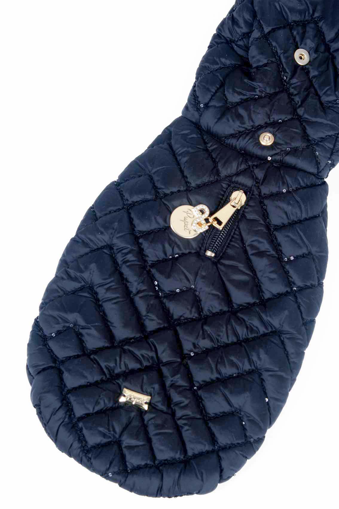 QUILTED DOWN JACKET WITH PAILLETTES