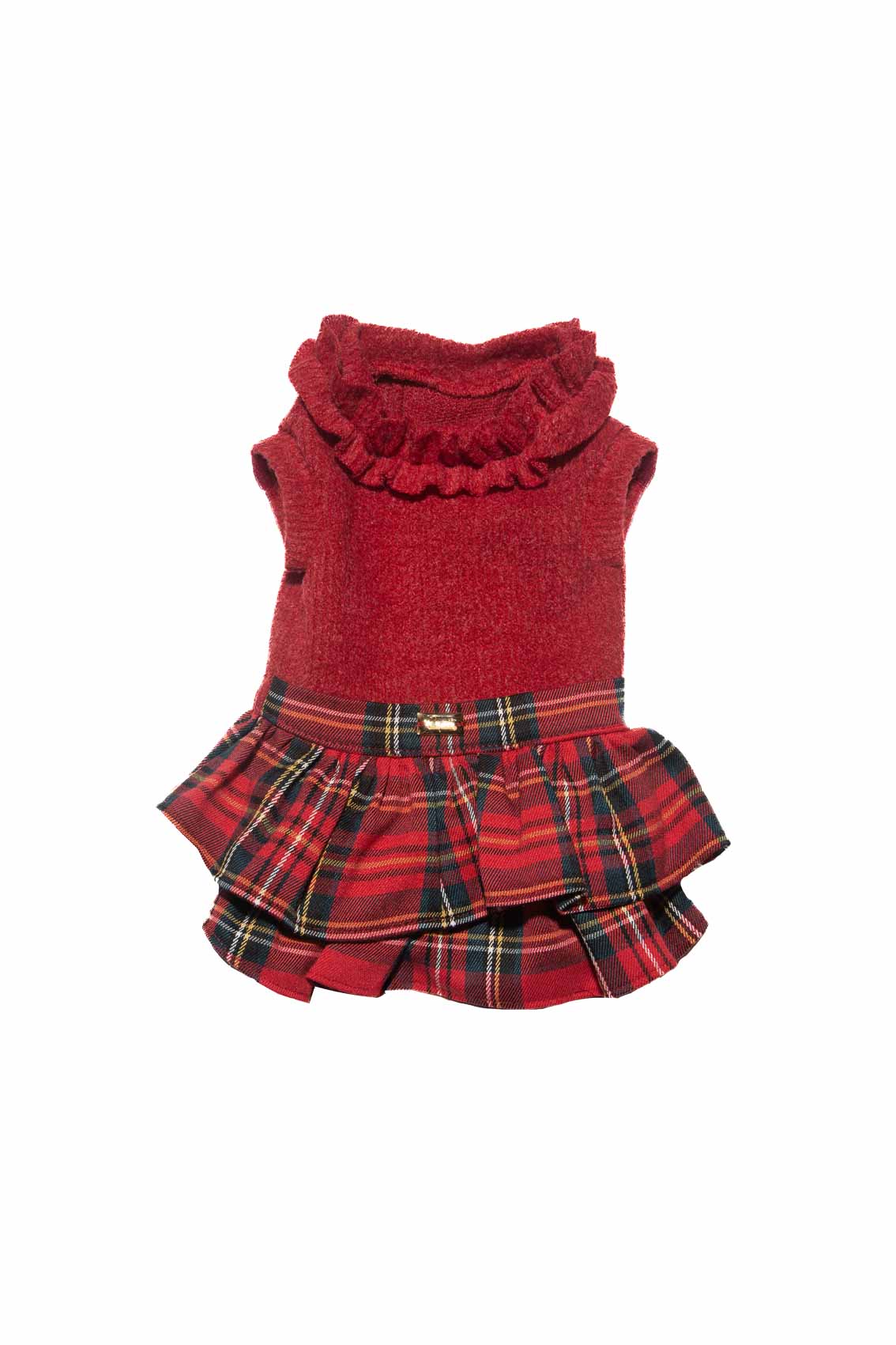 VESTITINO SCOTTISH RED CON BALZE