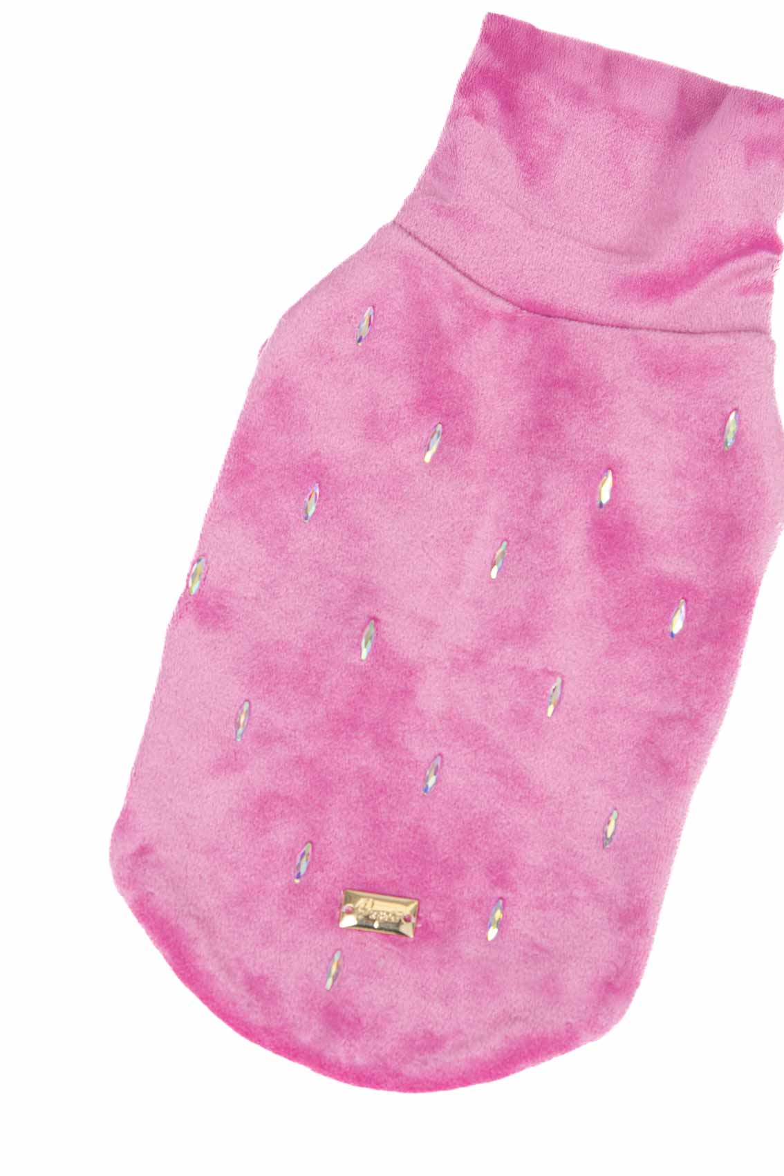 MAGLIONCINO CINIGLIA CON GOCCE BRILLANTI TAGLIA S