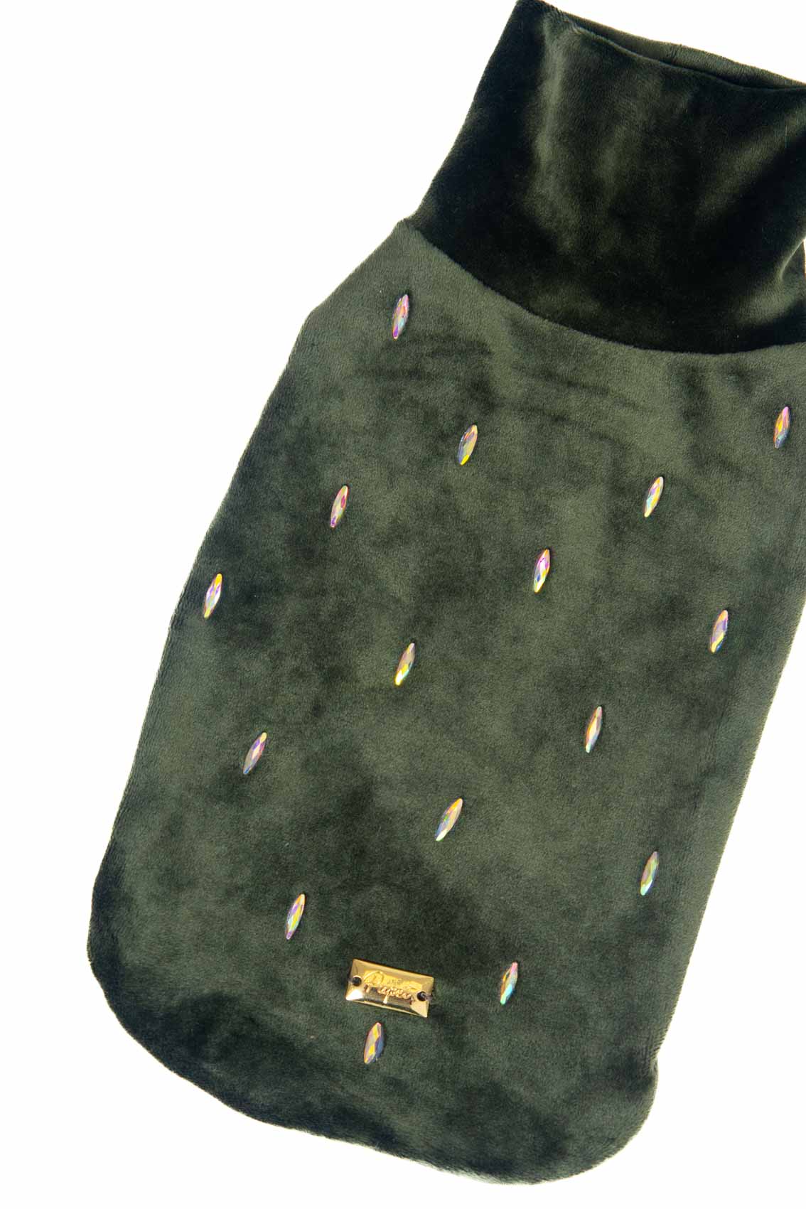 MAGLIONCINO CINIGLIA CON GOCCE BRILLANTI TAGLIA S
