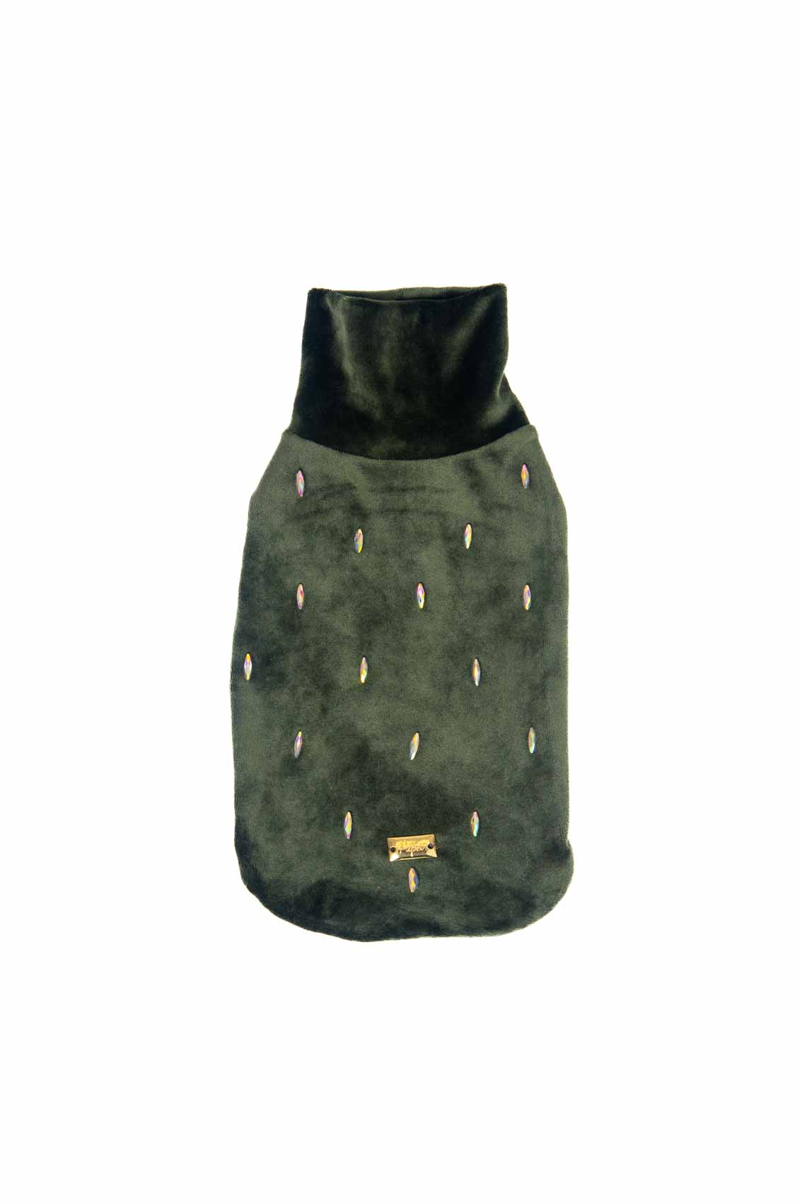MAGLIONCINO CINIGLIA CON GOCCE BRILLANTI TAGLIA S