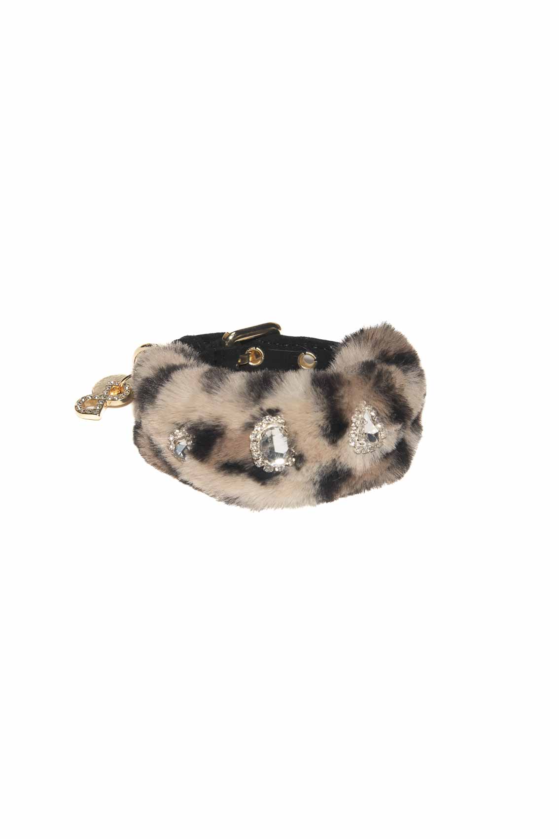 COLLAR IN SPOTTED FUR