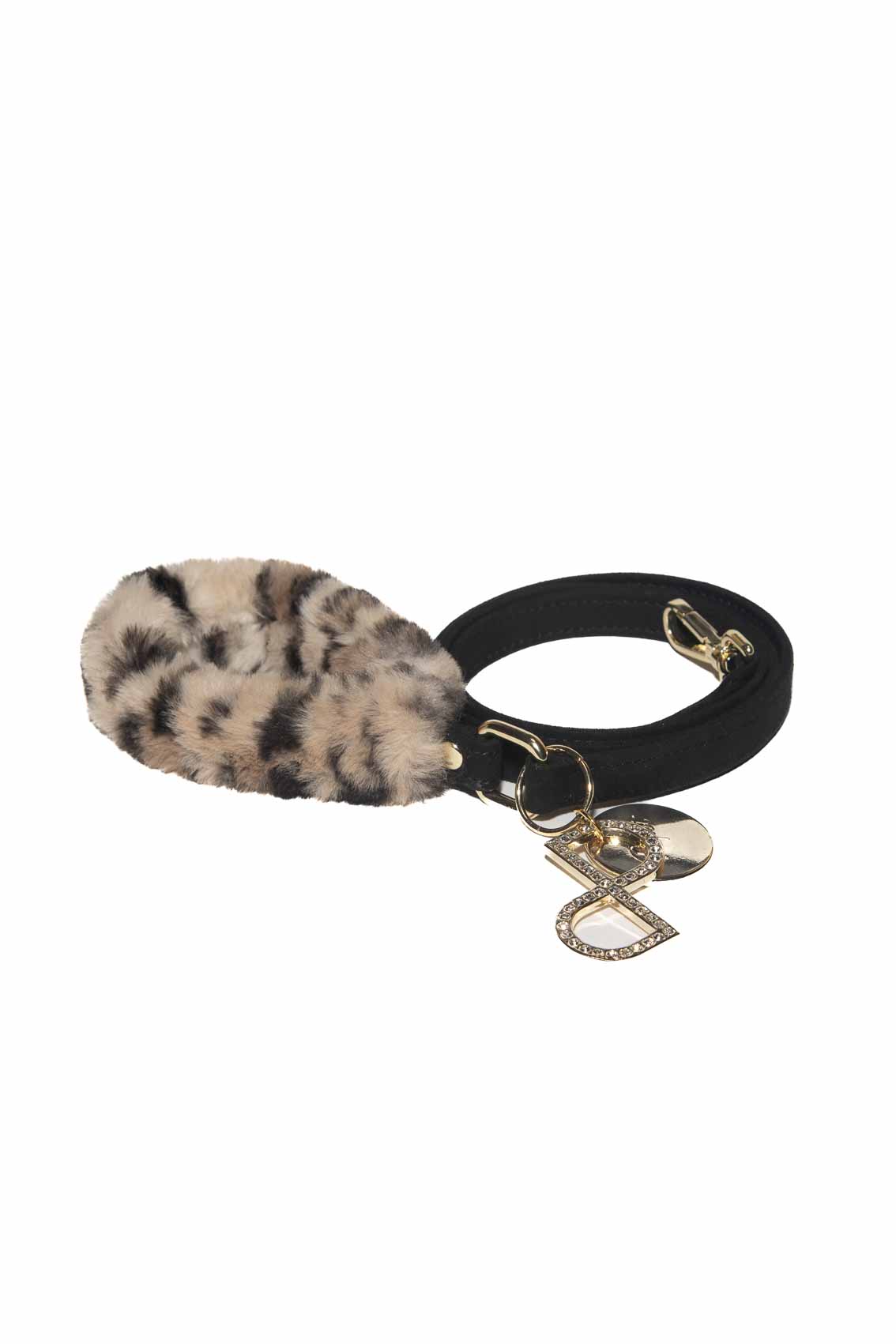 SPOTTED FUR LEASH