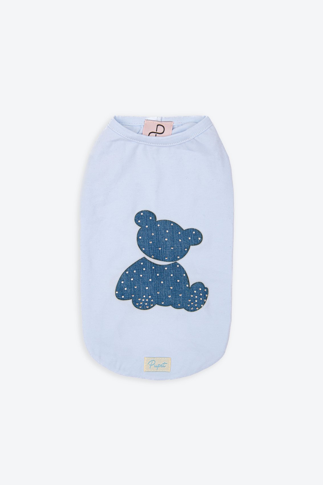 TSHIRT WITH DENIM TEDDY