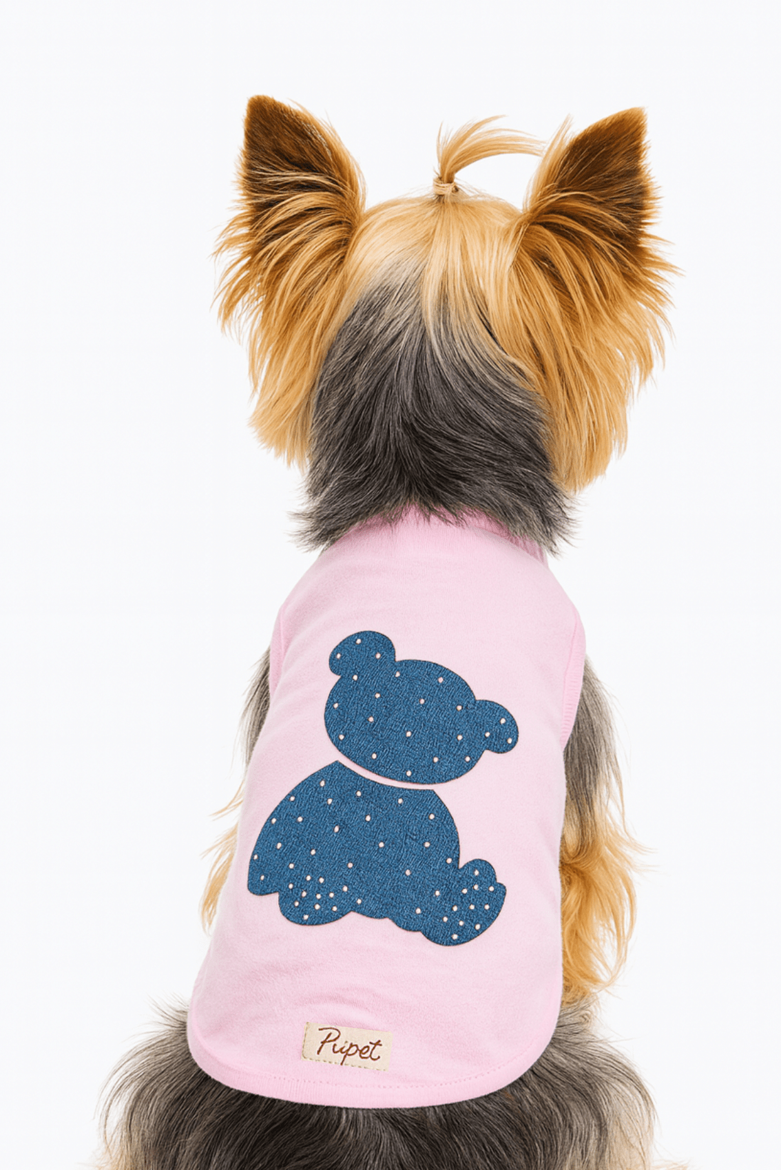 TSHIRT WITH DENIM TEDDY