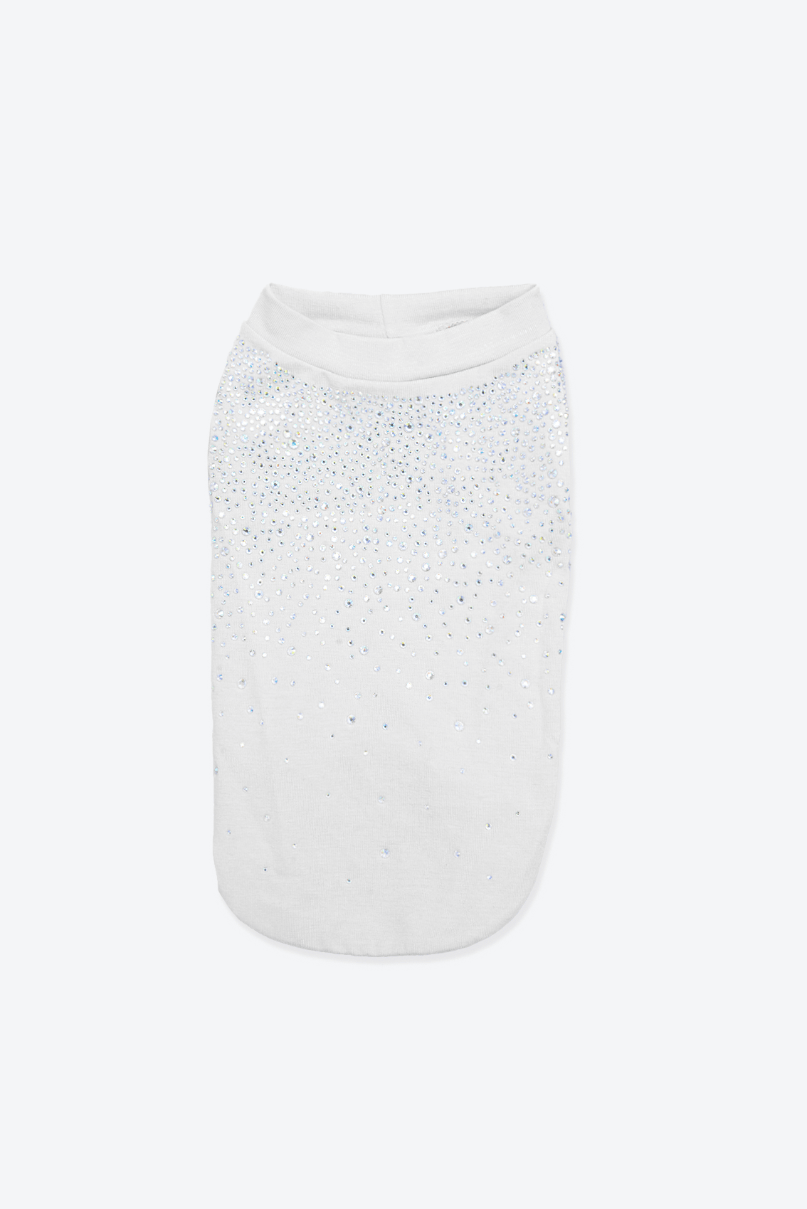 T-SHIRT CON CASCATA DI BRILLANTI