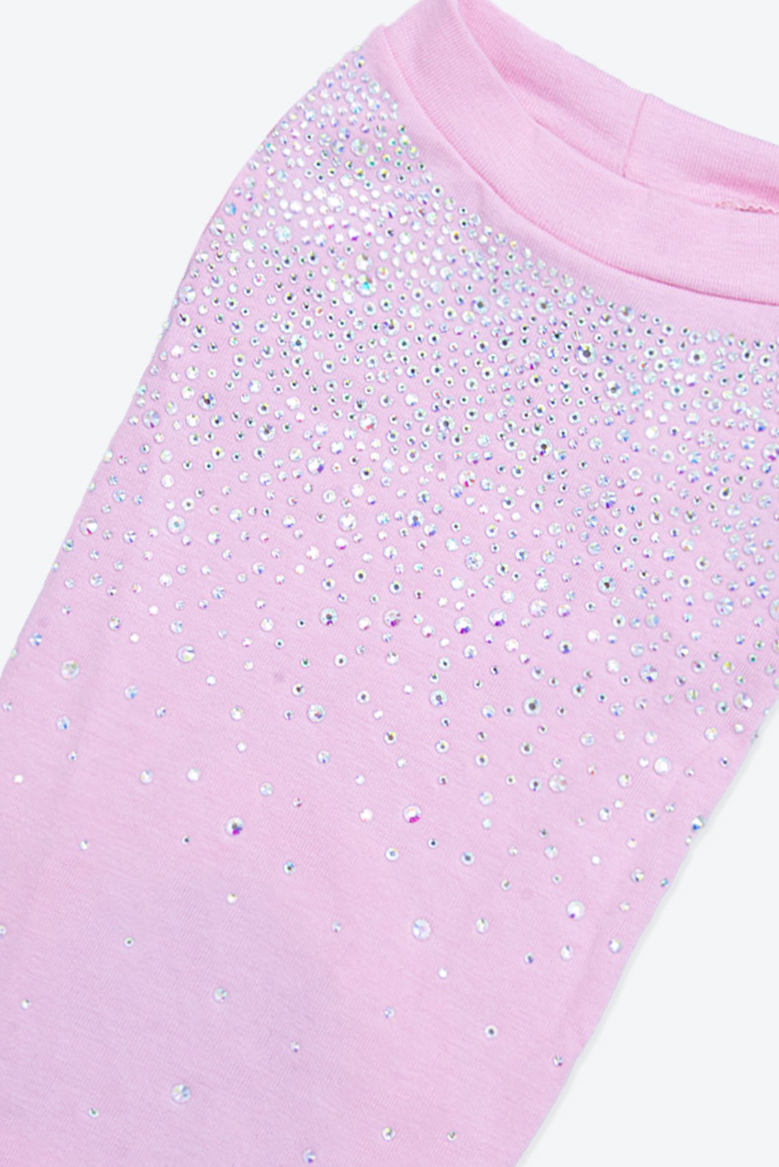 T-SHIRT CON CASCATA DI BRILLANTI