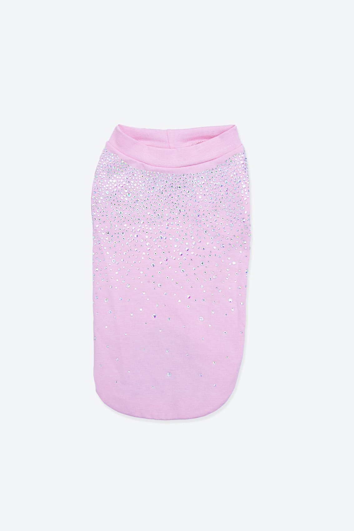 T-SHIRT CON CASCATA DI BRILLANTI