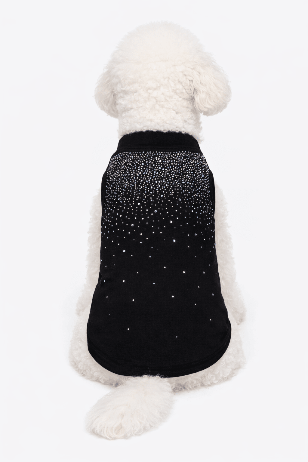 T-shirt with cascade of strass