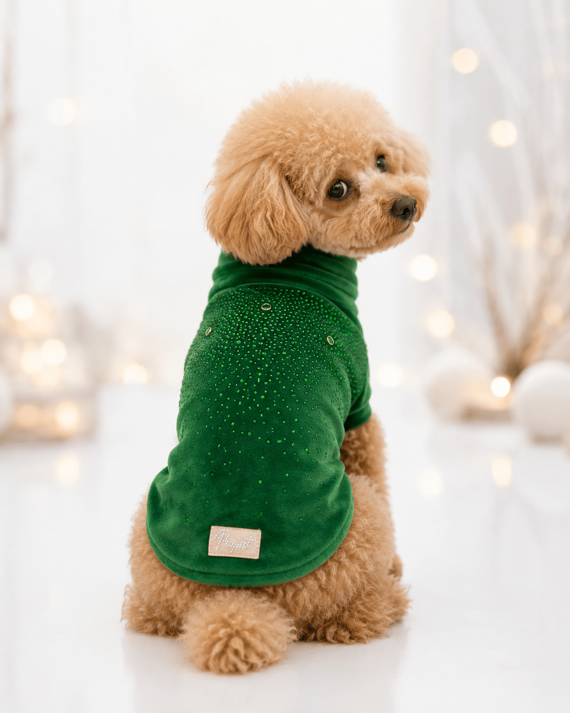 CHENILLE TONE STRASS SWEATER