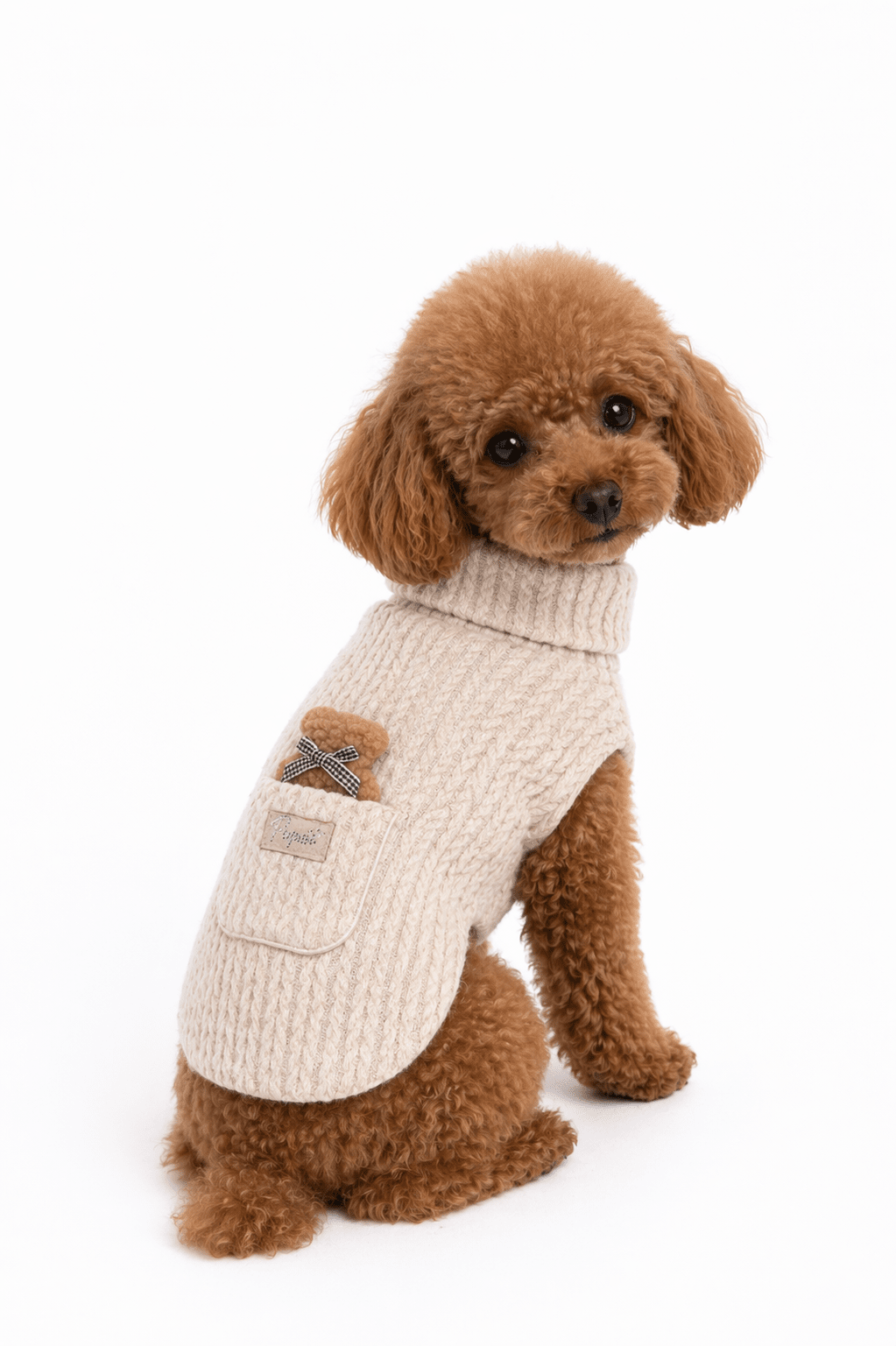 SWEATER WITH TEDDY POCKET