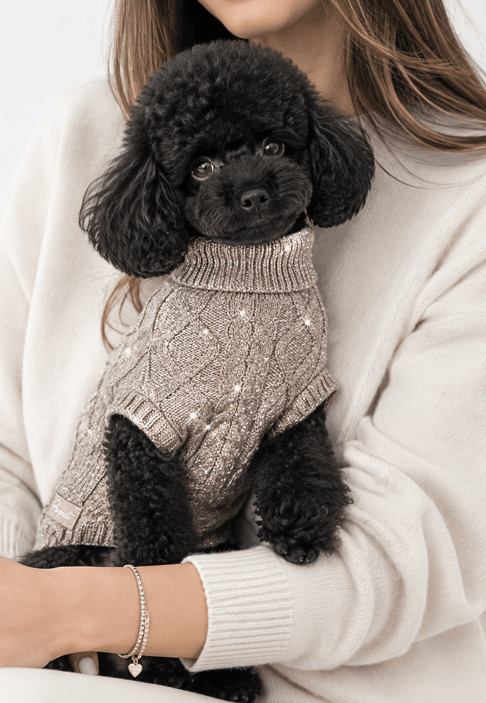 BRILLI WOOL DOG SWEATER WITH CASHMERE AND MERINO