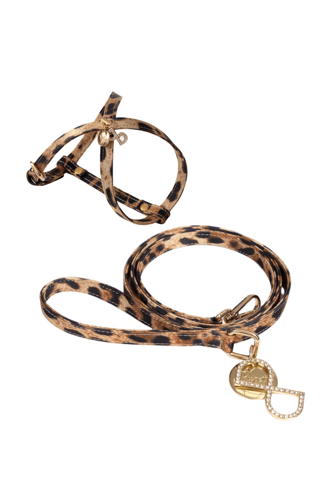 LEOPARD HARNESS + LEOPARD LEASH COMBO